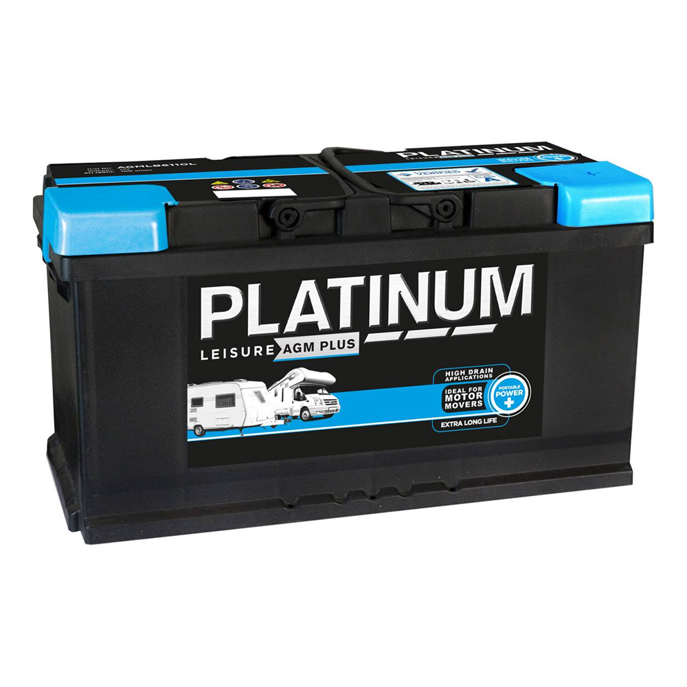Platinum AGM 110ah Low Box LBAGB6110L Midland Motor Movers (Caravan