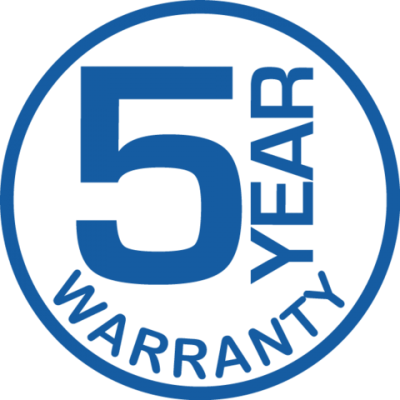 5 year warranty